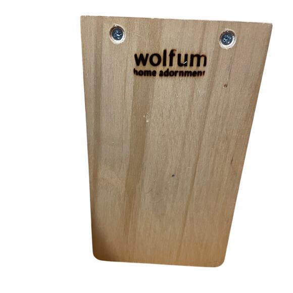 Wolfum Home Adornment Wood Honeycomb Rainbow Pixel Tree Hand Made Book‎ End - Picture 2 of 4